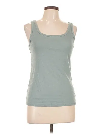 Pre-owned A New Day Tank Top Green Square Neckline Tops
