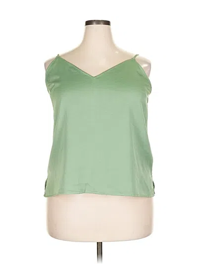 Pre-owned A New Day Tank Top Green Strapless Neckline Tops