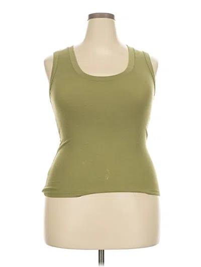 Pre-owned A New Day Tank Top Green Strapless Neckline Tops