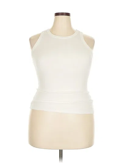 Pre-owned A New Day Tank Top Ivory Halter Neckline Tops In White