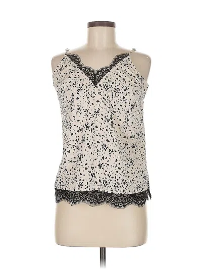 Pre-owned A New Day Tank Top Ivory Halter Neckline Tops In White