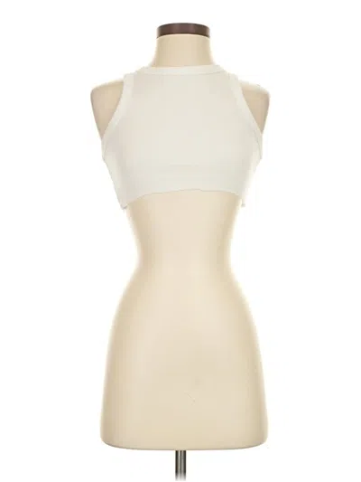 Pre-owned A New Day Tank Top Ivory Halter Neckline Tops In White