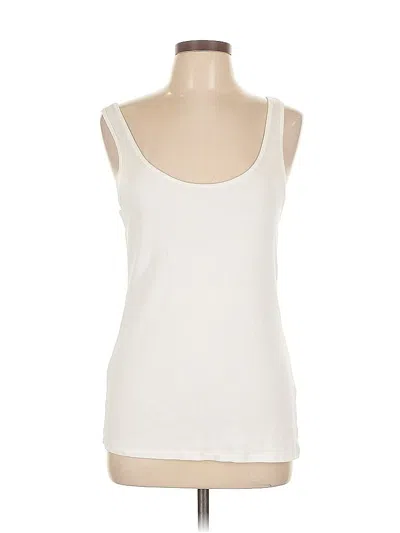 Pre-owned A New Day Tank Top Ivory Strapless Neckline Tops In White