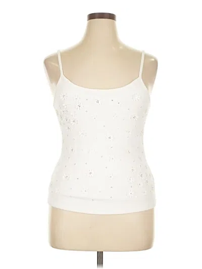 Pre-owned A New Day Tank Top Ivory Strapless Neckline Tops In White