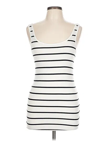 Pre-owned A New Day Tank Top Ivory Strapless Neckline Tops In White