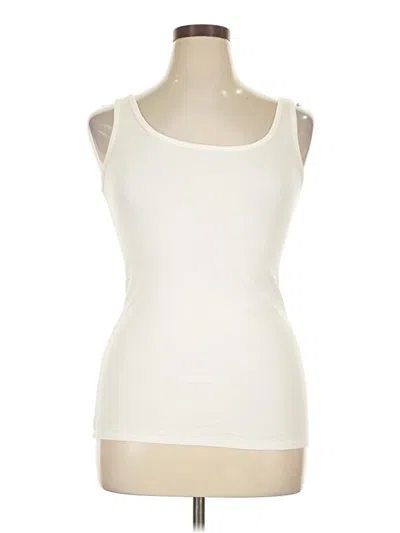 Pre-owned A New Day Tank Top Ivory Strapless Neckline Tops In White
