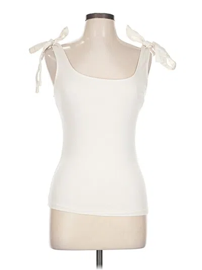 Pre-owned A New Day Tank Top Ivory Strapless Neckline Tops In White
