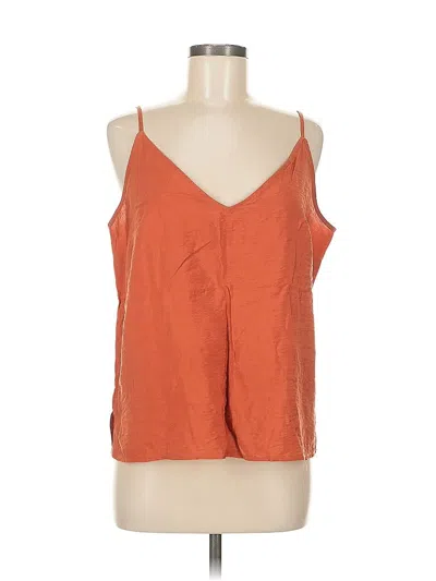 Pre-owned A New Day Tank Top Orange Halter Neckline Tops