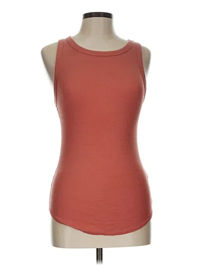 Pre-owned A New Day Tank Top Orange Strapless Neckline Tops