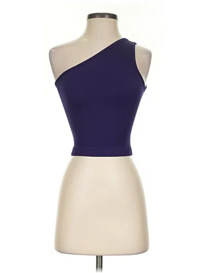 Pre-owned A New Day Tank Top Purple One Shoulder Neckline Tops