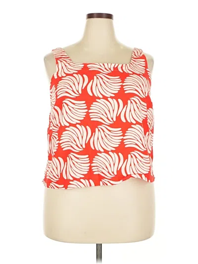 Pre-owned A New Day Tank Top Red Strapless Neckline Tops