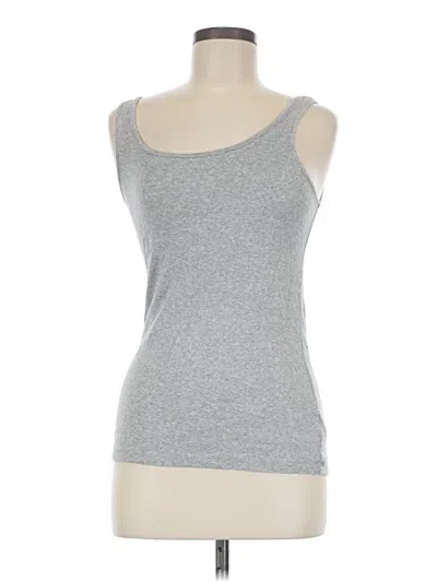 Pre-owned A New Day Tank Top Silver Strapless Neckline Tops