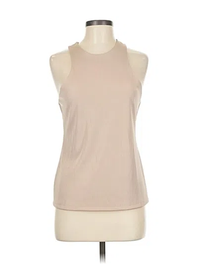 Pre-owned A New Day Tank Top Tan Halter Neckline Tops In Brown