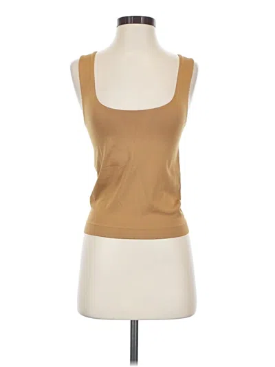 Pre-owned A New Day Tank Top Tan Strapless Neckline Tops