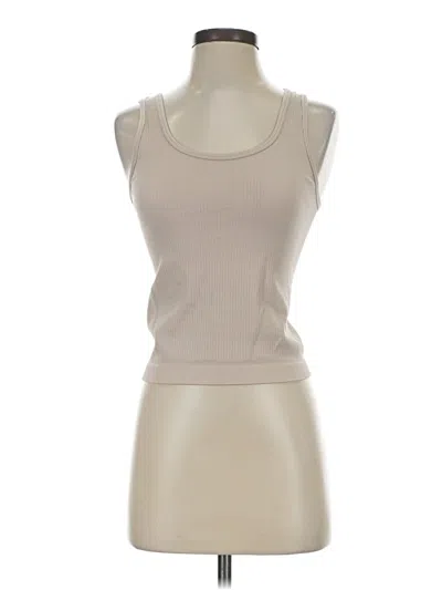 Pre-owned A New Day Tank Top Tan Strapless Neckline Tops In Brown