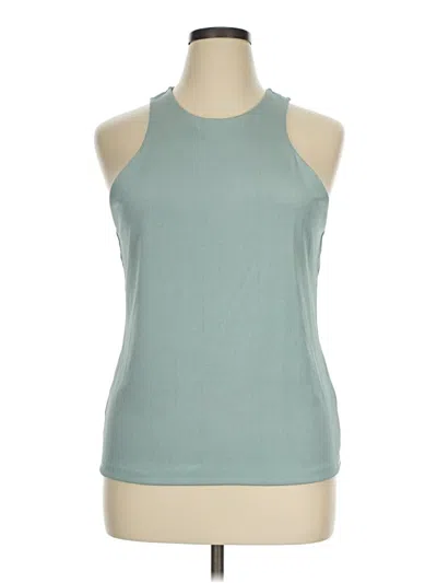Pre-owned A New Day Tank Top Teal Halter Neckline Tops