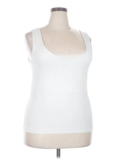 Pre-owned A New Day Tank Top White Strapless Neckline Tops