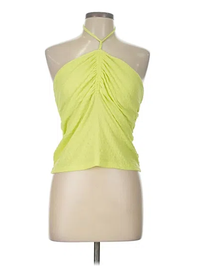 Pre-owned A New Day Tank Top Yellow Halter Neckline Tops