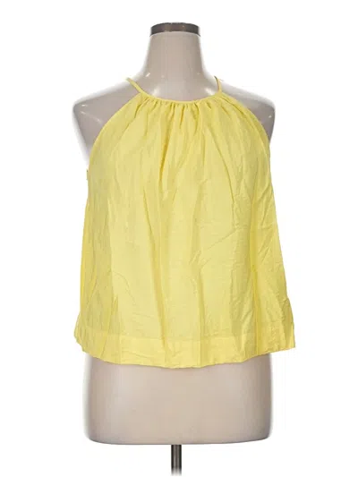 Pre-owned A New Day Tank Top Yellow Halter Neckline Tops