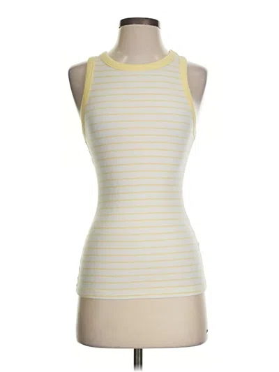 Pre-owned A New Day Tank Top Yellow Halter Neckline Tops