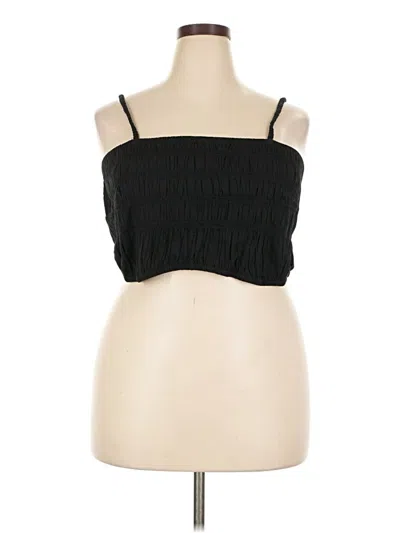 A New Day Tube Top Black Strapless Neckline Tops