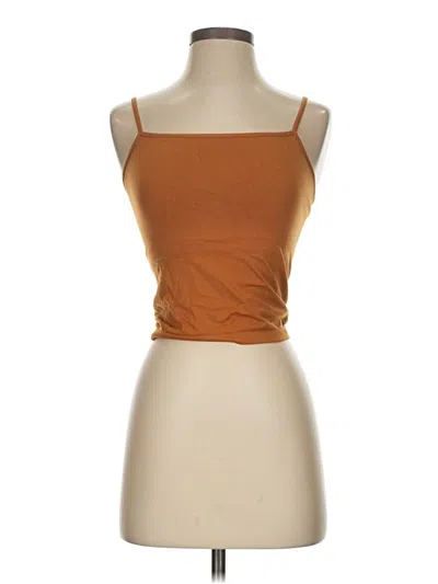 Pre-owned A New Day Tube Top Brown Strapless Neckline Tops