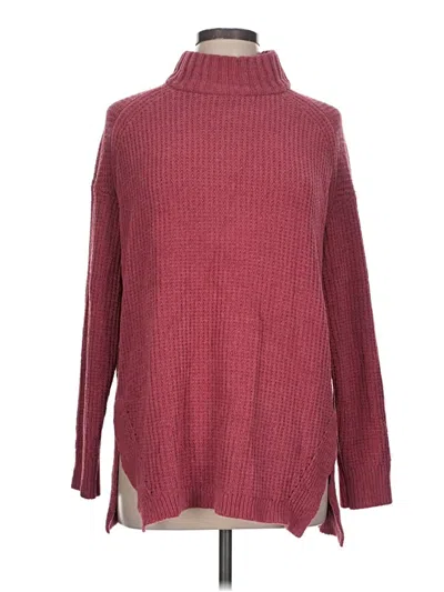 Pre-owned A New Day Turtleneck Sweater In Burgundy