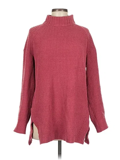 Pre-owned A New Day Turtleneck Sweater In Burgundy