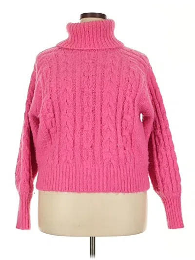 Pre-owned A New Day Turtleneck Sweater In Pink