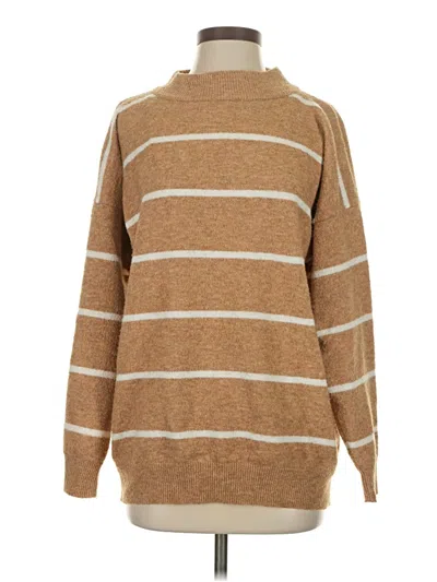 Pre-owned A New Day Turtleneck Sweater In Tan