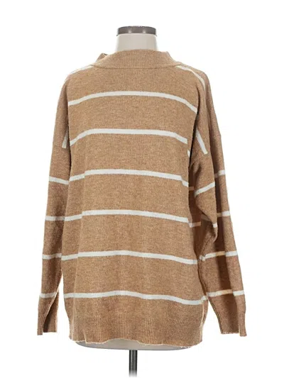 Pre-owned A New Day Turtleneck Sweater In Tan
