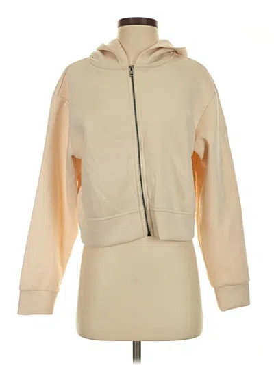 A New Day Zip Up Hoodie In Tan