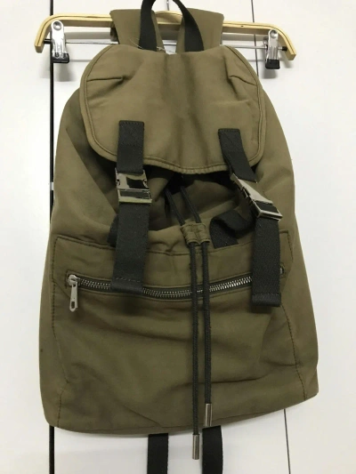 Pre-owned A P C Backpack Army