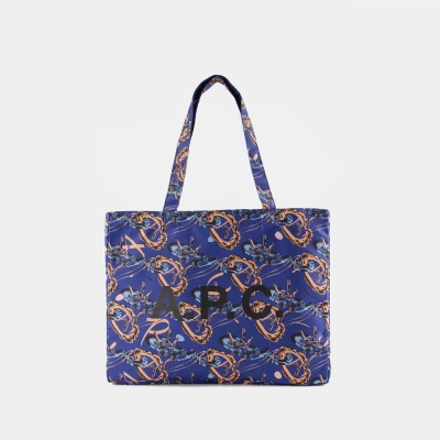 A P C Diane Reversible Shopper Bag - A.p.c. - Synthetic - Blue