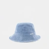 A P C Mark Bucket Hat - A.p.c. - Cotton - Light Blue In Blue