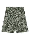 A Paper Kid Leopard-print Shorts In Green