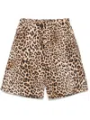 A Paper Kid Leopard-print Shorts In Neutrals