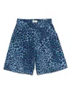 A Paper Kid Animalier Shorts In Blue