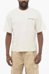 A Paper Kid Back Printed Crew-neck T-shirt In Neutral