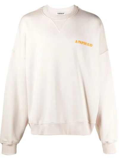 A Paper Kid Man Sweatshirt Beige Size Xl Cotton