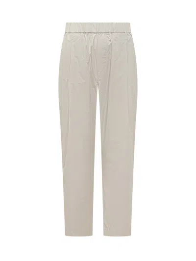 A Paper Kid Beige Regular Elasticated Pants In White