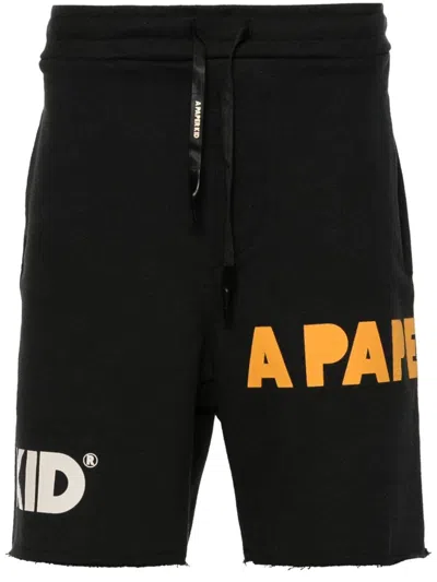 A PAPER KID LOGO BERMUDA SHORTS
