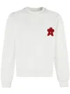 A Paper Kid Long Sleeve Sweatshirt In 白色