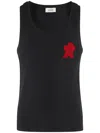 A Paper Kid Rounded Necklinetank Top In 黑色