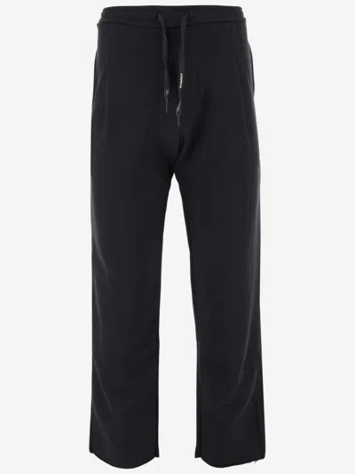 A Paper Kid Black Logo Patch Trousers