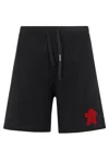 A Paper Kid Logo-print Track Shorts In Black