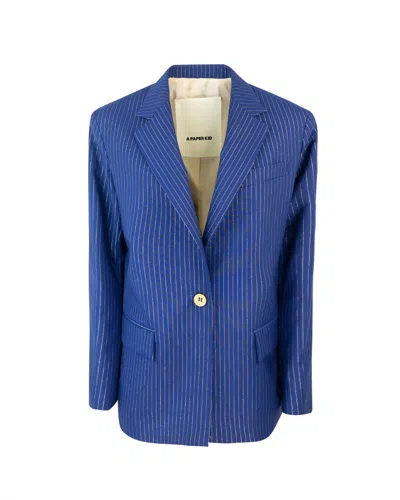 A Paper Kid Blazer Oversize Blu In 060