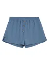 A Paper Kid Button-detail Shorts