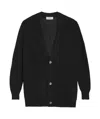 A Paper Kid Jewel Botton Cardigan Clothing In Black