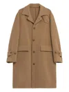A Paper Kid Buttoned Coat In Brown